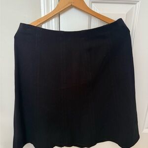 Eileen Fisher Classic Black A-Line Skirt